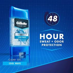 img 2 attached to 🌊 Gillette Endurance Antiperspirant / Deodorant, Cool Wave Clear Gel: Ultimate Protection in 2-Pack