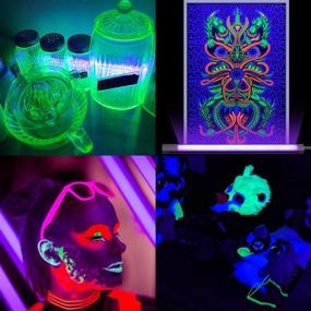 img 2 attached to Moobibear LED Blacklight Bar - 6W Portable Touch Sensitive Fixture, Low Voltage DC 5V for Poster, Paint Art, Bedroom, Halloween Parties