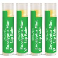 🌿 sky organics usda organic lip balms (4 pack) - eucalyptus mint lip balms infused with sunflower seed oil, beeswax, coconut oil, and vitamin e - cruelty-free lip balm for optimal lip health logo