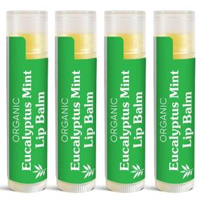 img 4 attached to 🌿 Sky Organics USDA Organic Lip Balms (4 Pack) - Eucalyptus Mint Lip Balms Infused with Sunflower Seed Oil, Beeswax, Coconut Oil, and Vitamin E - Cruelty-Free Lip Balm for Optimal Lip Health