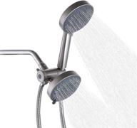 pressure handheld showerhead stainless 5 setting logo