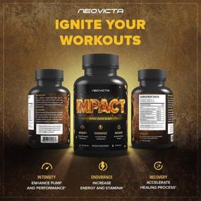 img 1 attached to N.O. Impact - Potent Muscle Growth, Pump, Energy & Blood Flow Enhancer with L-Arginine & L-Citrulline Malate - Neovicta Nitric Oxide Supplement