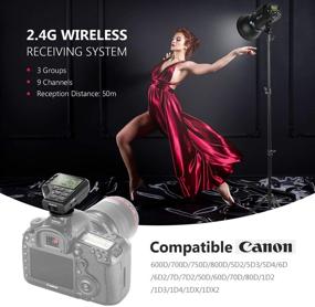 img 1 attached to Неуер i6Т ЕХ 600 Вт TTL HSS студийная вспышка моноблок: совместима с Canon с беспроводным триггером 2.4G, быстрая скорость перезарядки и долговечная литиевая батарея.