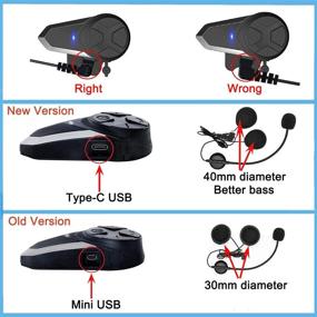 img 3 attached to Thokwok BT-S3 Motorcycle Bluetooth Headset - 3 Riders Group Communication System for Helmets - Universal Intercom Interphone Wireless Headphones (New Version, Pack of 2)