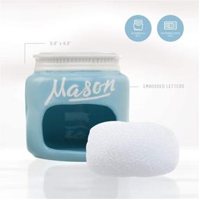 img 2 attached to 🌟 Ceramic Mason Sponge Holder: Stylish and Functional Kitchen Organizer