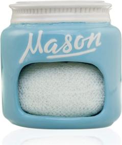 img 4 attached to 🌟 Ceramic Mason Sponge Holder: Stylish and Functional Kitchen Organizer