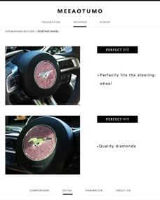 img 2 attached to MEEAOTUMO Steering Interior Accessories 2015 2021