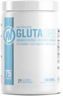 nutraone glutaone l-glutamine powder 💪 – ultimate post-workout recovery supplement (75 servings) logo