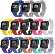 📱 i-smile silicone bands: fitbit versa 2/versa/lite replacement wristband - 13 colors, large/small sizes logo