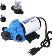 💦 industrial water pressure pump, 115v 3.3 gpm 45 psi water diaphragm pump for bathroom sprinkler faucet agricultural irrigation - dc house 33-series logo