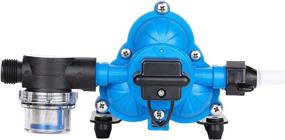 img 3 attached to 💦 Industrial Water Pressure Pump, 115V 3.3 GPM 45 PSI Water Diaphragm Pump for Bathroom Sprinkler Faucet Agricultural Irrigation - DC HOUSE 33-Series
