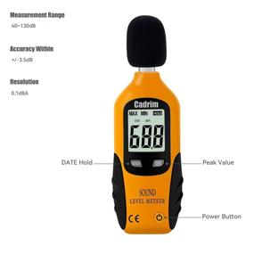 img 2 attached to 🔊 Cadrim Digital Sound Level Meter: Accurate Measurement and Noise Control Solution