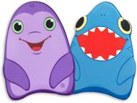 🦈 melissa & doug sunny patch dolphin and shark kickboards - educational learn-to-swim pool toys (set of 2) logo