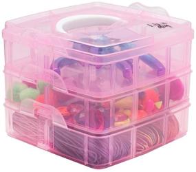 img 1 attached to Organize in Style with the LaurDIY 3-Tier Pink STORAGE Solution