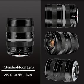 img 3 attached to 📷 Meike 25mm F2.0 APS-C Large Aperture Wide Angle Lens for Sony E Mount Mirrorless Cameras: NEX 3 3N 5 5T 5R 6 7 A6400 A5000 A5100 A6000 A6100 A6300 A6500 A6600 - Manual Lens