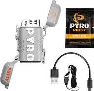 🔥 phone skope pyro putty arc lighter kits: usb rechargeable & long-lasting fire starter combination logo