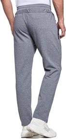 img 3 attached to Tansozer Sweatpants Joggers Pockets Athletic Men's Clothing in Active