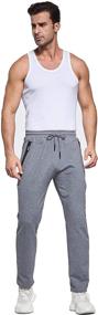 img 2 attached to Tansozer Sweatpants Joggers Pockets Athletic Men's Clothing in Active