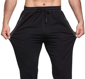 img 1 attached to Tansozer Sweatpants Joggers Pockets Athletic Men's Clothing in Active