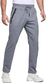 img 4 attached to Tansozer Sweatpants Joggers Pockets Athletic Men's Clothing in Active