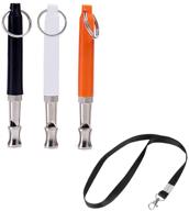 🐶 johiux 3pack dog whistle - stop barking & train dogs with adjustable ultrasonic pitch | includes 1 free lanyards logo