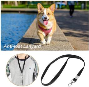 img 1 attached to 🐶 Johiux 3Pack Dog Whistle - Stop Barking & Train Dogs with Adjustable Ultrasonic Pitch | Includes 1 Free Lanyards