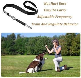 img 3 attached to 🐶 Johiux 3Pack Dog Whistle - Stop Barking & Train Dogs with Adjustable Ultrasonic Pitch | Includes 1 Free Lanyards