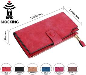 img 3 attached to 👜 Bifold Capacity Blocking Leather Organizer Handbags and Wallets for Women