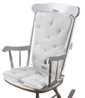 heavenly soft adult rocking chair pad: 👼 baby doll bedding in white (chair not included) logo