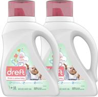 dreft stage 2: baby liquid laundry detergent soap - unscented & hypoallergenic for sensitive skin - buy 2 packs for 64 total loads! logo