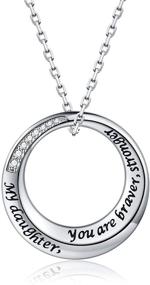 img 4 attached to S925 Silver Daughter Necklace: Inspiring Jewelry for Women, Girls & Teens