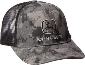 img 2 attached to 🧢 Stylish John Deere Men's Digital Camo and Mesh Cap Embroidered - Perfect Blend of Fashion and Functionality