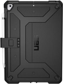 img 3 attached to 📱 Чехол URBAN ARMOR GEAR UAG для iPad 10,2 дюйма (9-го и 8-го поколения) - мощная прочная защита, держатель для карандаша, черный