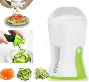 img 4 attached to Hachef Spiral Slicer Crisps Zucchini Maker Green