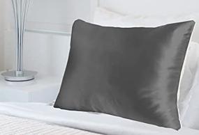 img 3 attached to 🌟 Discover the Fantastic Benefits of MYK 100% Pure Natural Mulberry Silk Pillowcase - King Size, Charcoal Gray, Ideal for Hair and Skin Care!