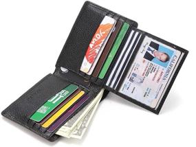 img 1 attached to Wallets Blocking Genuine Leather Stylish