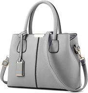 👜 covelin top handle handbag women's leather totes - durable handbags & wallets for optimal seo logo