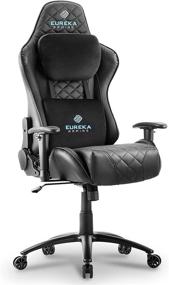 img 4 attached to 🎮 EUREKA ERGONOMIC Gaming Chair: Adjustable Recliner Swivel Chair with Lumbar Support, Headrest, and Seat Height - Ideal for Teens and Gamers (Black)