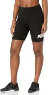puma women's essential 🏃 7-inch short tights for enhanced performance logo