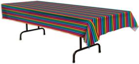 img 1 attached to Fiesta Party Table Cover (54x108 Inches) - Value Pack of 3