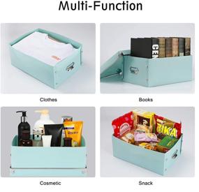 img 3 attached to Foldable Storage Box with Lids and Handles - 3 in 1 Set, Multiple Sizes - Ideal for Clothes, Toys, Cosmetics, Books ...