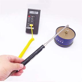 img 1 attached to 🌡️ High Temperature Thermocouple Probe -50 to 500℃, K Type Sensor, Right Angle Surface, 1 Piece