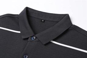 img 1 attached to Womleys Casual Striped Cotton Collared Men's Clothing for Shirts