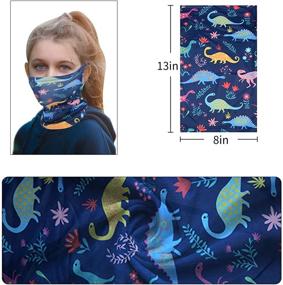 img 2 attached to Ветрозащитные балаклавы-банданы: стильные аксессуары для активного отдыха для девочек и модные шарфы