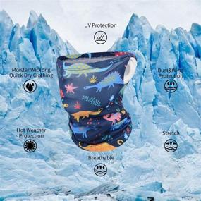 img 1 attached to Ветрозащитные балаклавы-банданы: стильные аксессуары для активного отдыха для девочек и модные шарфы