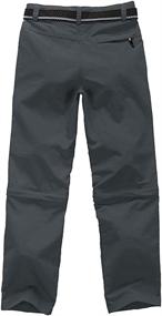 img 2 attached to Versatile Asfixiado Boys Cargo Pants: Quick Dry, Waterproof, and Convertible Trousers for Kids' Casual Outdoor Hiking and Climbing