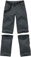 versatile asfixiado boys cargo pants: quick dry, waterproof, and convertible trousers for kids' casual outdoor hiking and climbing логотип