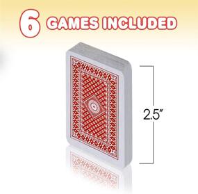 img 3 attached to 🃏 Gamie 2.5 Inch Miniature Playing Cards - Set of 6 Decks - Compact Card Set for Kids, Men, Women - Fun Gift, Magic Party Favor, Decoration Idea - Small Casino Game Cards for Boys and Girls