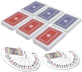 img 2 attached to 🃏 Gamie 2.5 Inch Miniature Playing Cards - Set of 6 Decks - Compact Card Set for Kids, Men, Women - Fun Gift, Magic Party Favor, Decoration Idea - Small Casino Game Cards for Boys and Girls