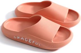 img 4 attached to 🩴 Boys' Slides Sandals, Shower Slippers - Lelayoon Shoes for Sandals